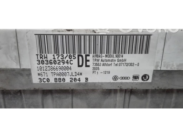 Подушка безопасности пассажира 3C0880204B   Volkswagen PASSAT B6