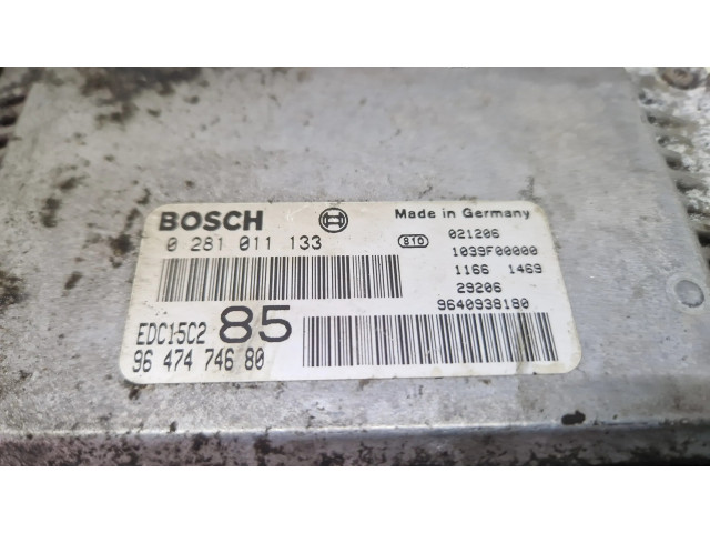 Řídící jednotka 9647474680, 0281011133   Lancia Phedra 2005