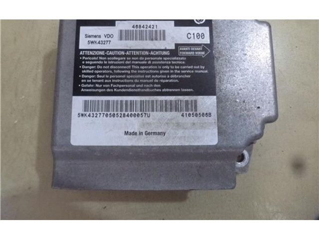 Блок подушек безопасности 46842421, 5WK43277 Alfa Romeo 166