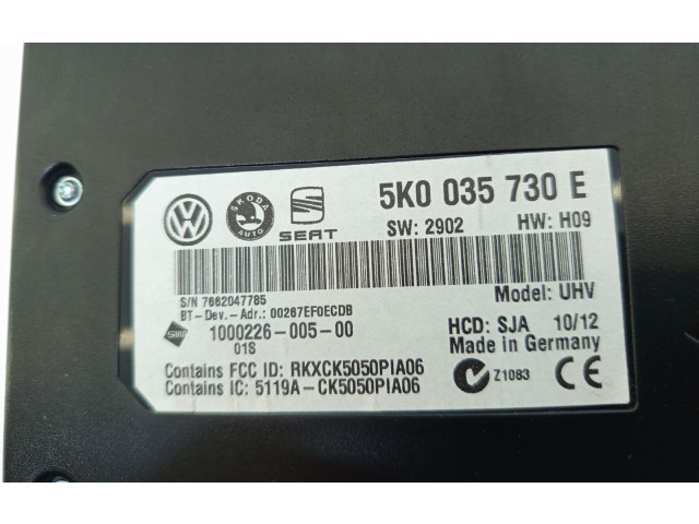 Другие блоки управления / модули Skoda Octavia Mk2 (1Z) 2004 - 2013 года 5K0035730E, 1000226-005-00