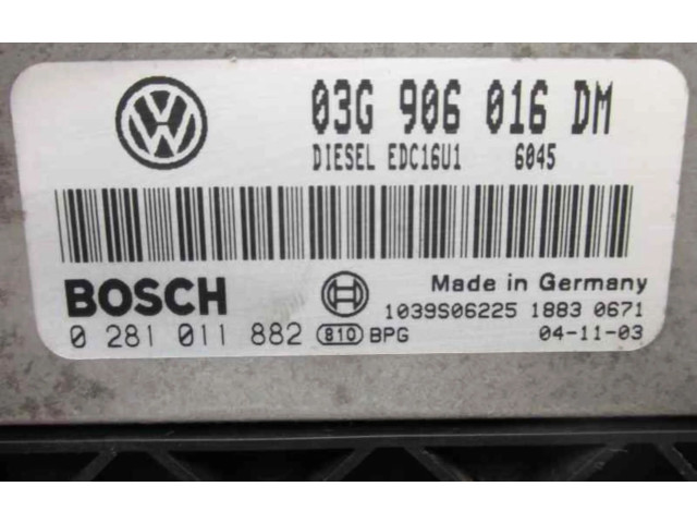 Řídící jednotka 03G906016DM Volkswagen Caddy