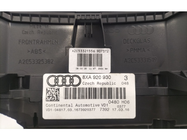 Панель приборов 8XA920930 Audi A1