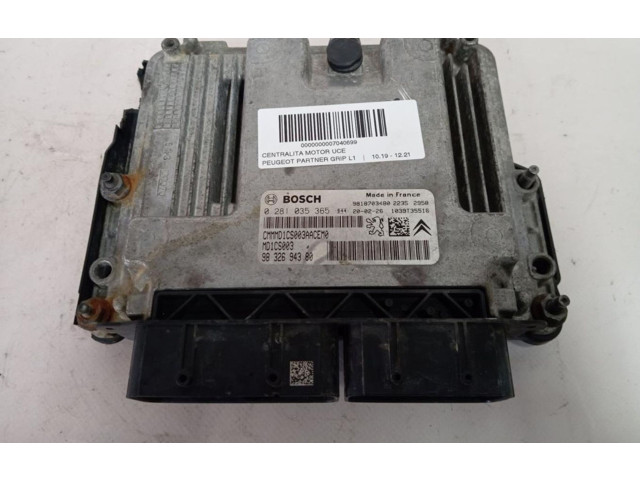 Řídící jednotka 9832694380 Peugeot Partner 2020