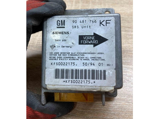 Блок подушек безопасности 90481746, 5WK4090   Opel Tigra A