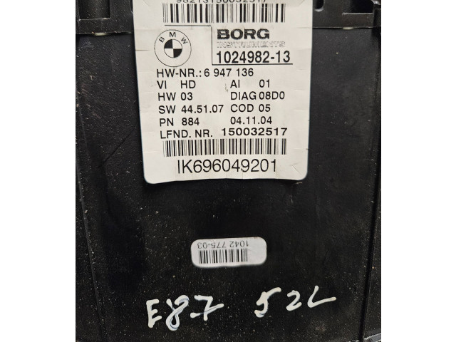 Přístrojová deska BMW 1 E81 E87 2005 102498213, 6960492