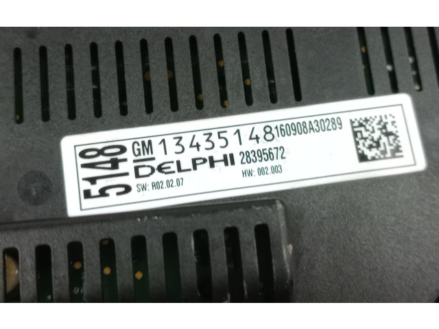 Блок управления климат-контролем 13435148   Opel Meriva B