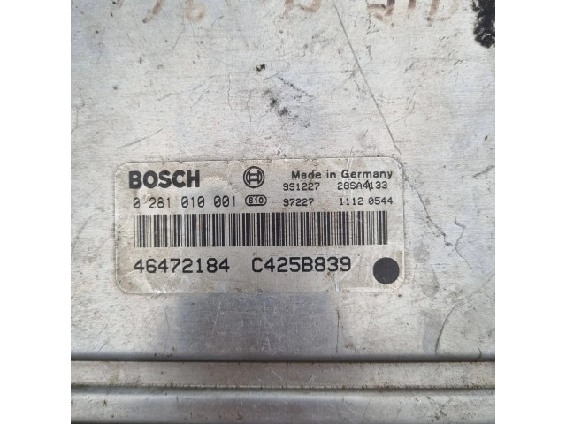 Блок управления двигателя 46472184, C425B839 Lancia Lybra