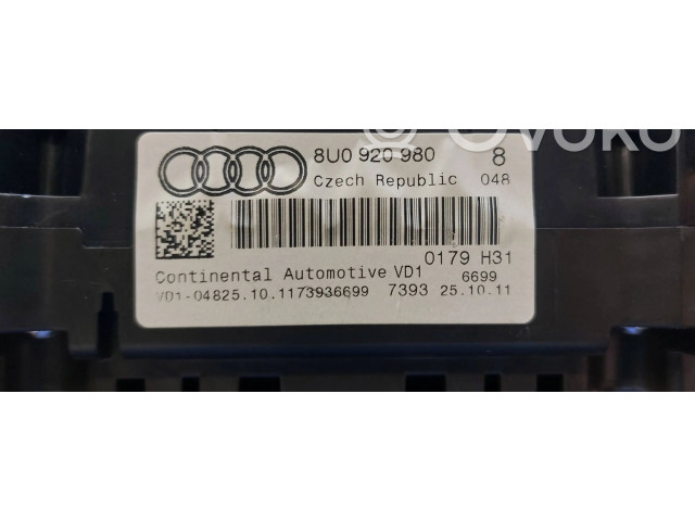 Панель приборов 8U0920980 Audi Q3 8U