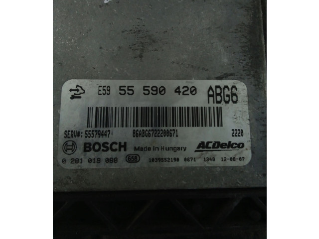 Блок управления двигателя 55590420 Vauxhall Astra J