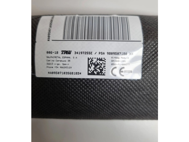 Подушка безопасности в сиденье 9809507180, 34197255E   Peugeot 5008 II