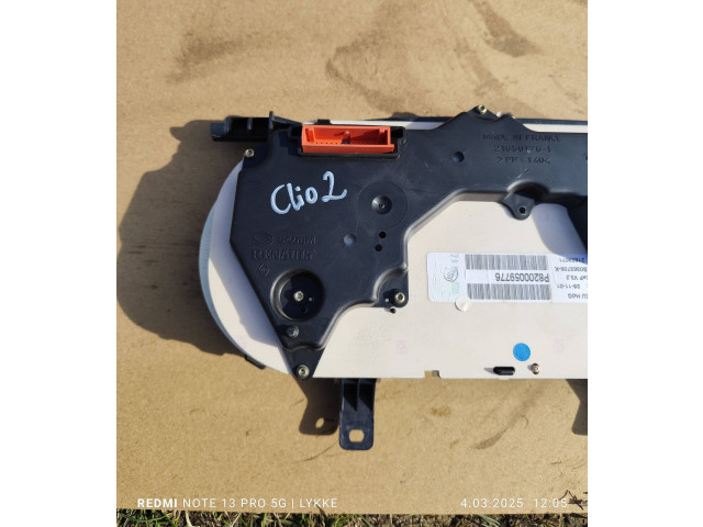 Спидометр (приборный щиток) P8200059776, 277152km   Renault Clio II   