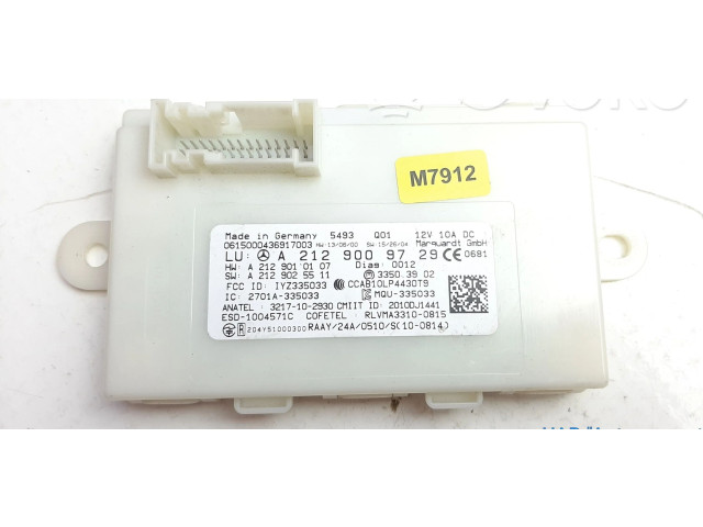 Рулевая рейка  Блок управления без ключа A2129009729, M7912   Mercedes-Benz E W212 2009 - 2016 года