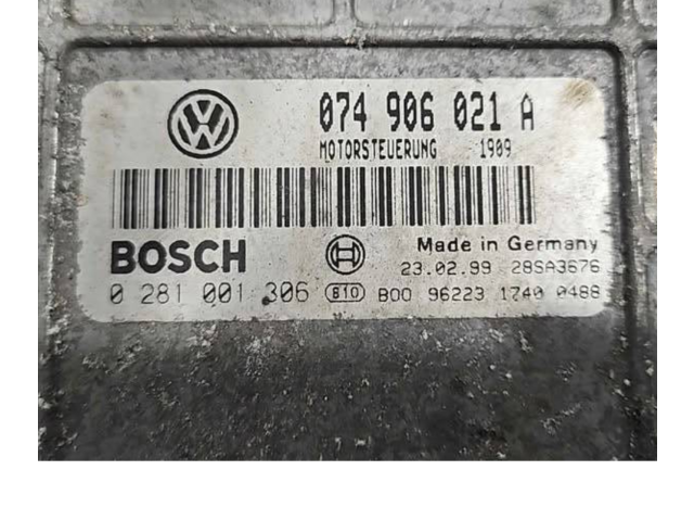 Блок управления двигателя 074906021A, 28SA3676   Volkswagen Transporter - Caravelle T4