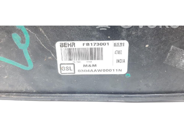 Вентилятор радиатора 0304AAW00011N Mahindra KUV100