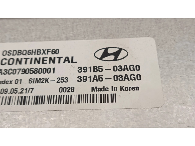 Řídící jednotka 391B103AG0, 391B503AG0 Hyundai Kona I 2021