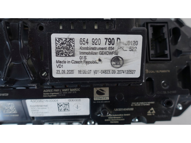 Панель приборов 654920790D LICZNIK VIRTUAL ZEGARY LCD SKODA KAMIQ SCALA    Skoda Scala       
