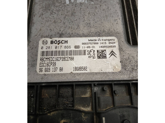 Блок управления двигателя 9663757980, 9666913780   Mitsubishi Outlander