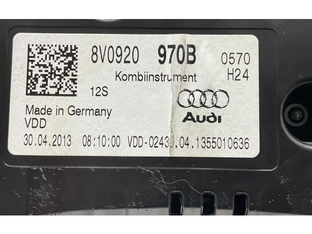 Панель приборов 8V0920970B   Audi A3 S3 8V       