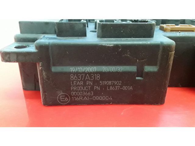 Pojistková skříňka 8637A318, 519087902 Citroen C-Crosser 2010