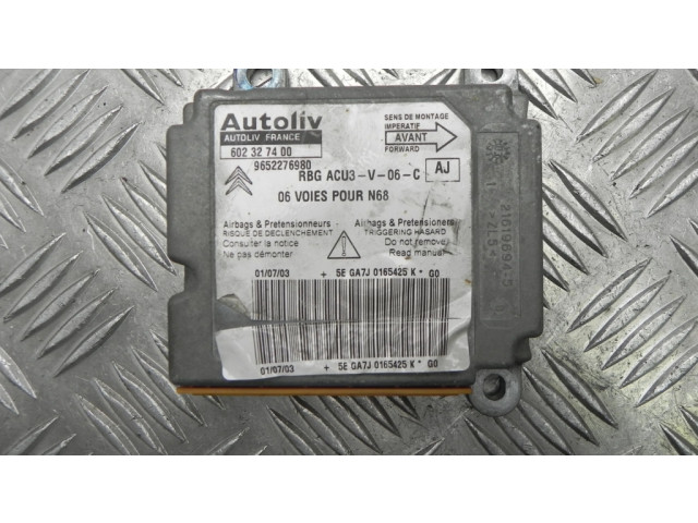 Блок подушек безопасности 9652276980, G3745 Citroen Xsara