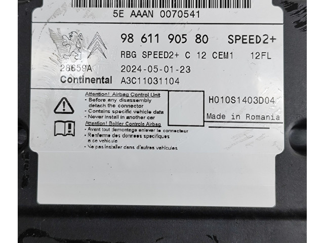 Блок подушек безопасности 9861190580, A3C11031104 Peugeot 2008 II