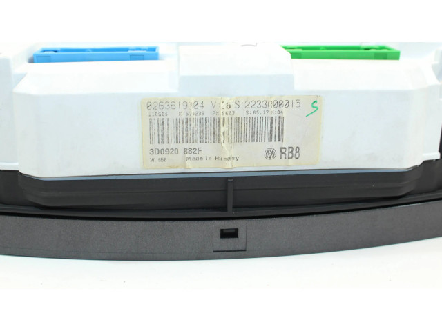 Панель приборов 3D0920882F, 0263619304 Volkswagen Phaeton