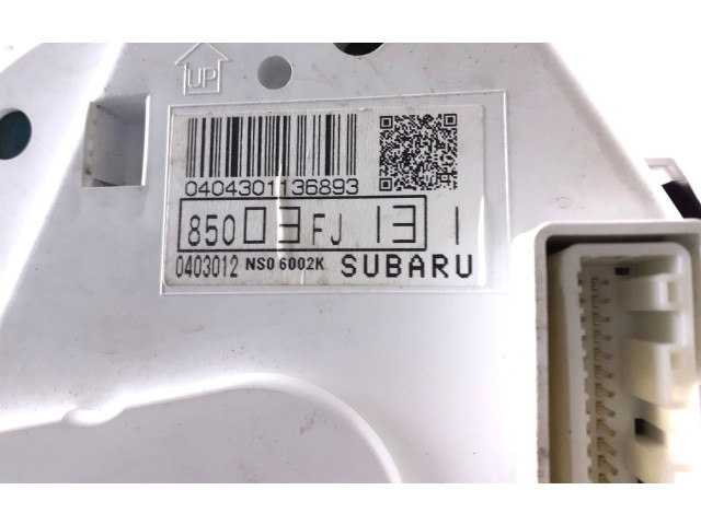Přístrojová deska Subaru XV 2012 85003FJ131, A3161A345961U176