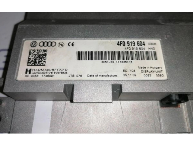 Дисплей    4F0919604   Audi A5 Sportback 8TA