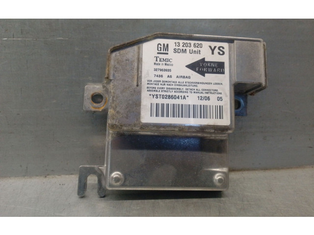 Блок подушек безопасности 13203620, 327963935   Opel Meriva A