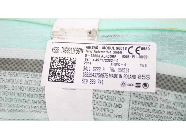 Боковая подушка безопасности 5E0880741 Skoda Octavia Mk3 (5E)