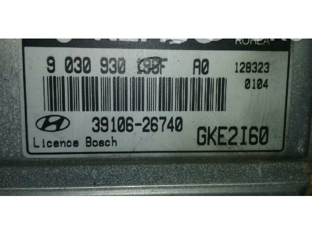 Блок управления двигателем Блок управления 3910626740, 9030930198F Hyundai Coupe