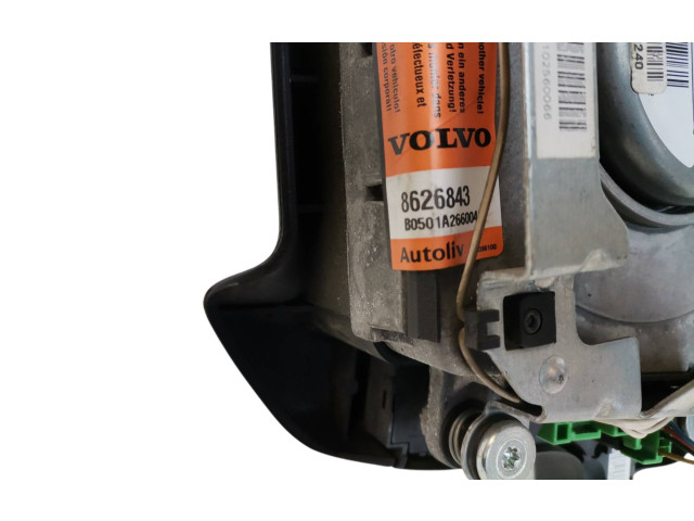 Подушка безопасности водителя 8626843, B0501A266004 Volvo V70