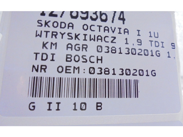 Форсунка 038130201G, 038130201G Skoda Octavia Mk1 (1U)