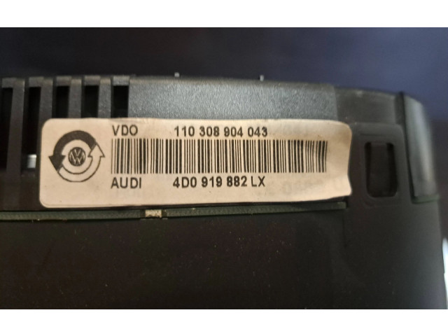 Панель приборов 4D0919882LX, 110308904043   Audi A8 S8 D2 4D       
