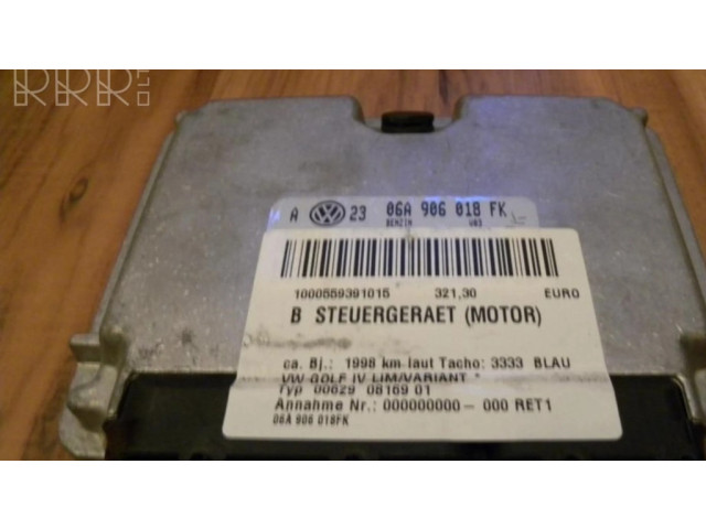 Блок управления двигателя 06A906018FK Volkswagen Bora