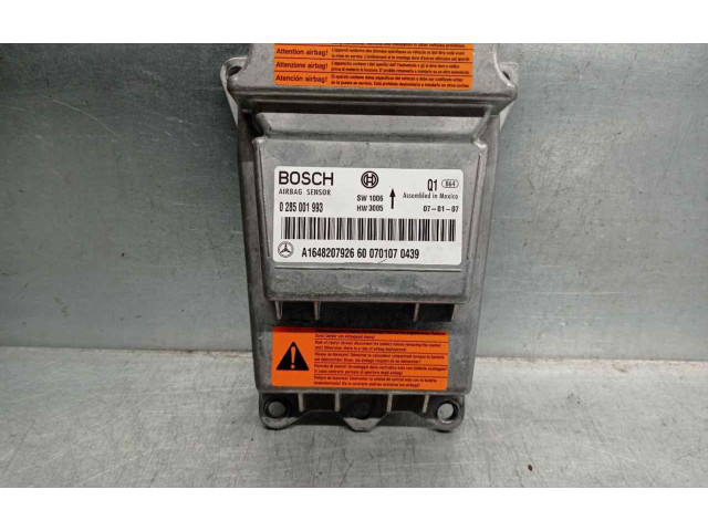Блок подушек безопасности A1648207926, 0285001993   Mercedes-Benz ML W164