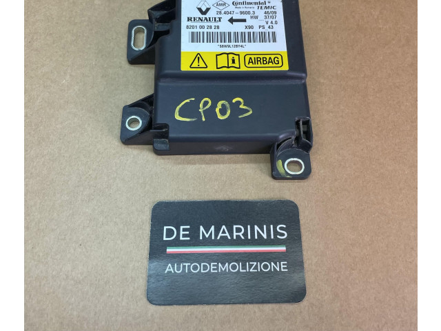 Блок подушек безопасности 8201002828, 8201002828 Dacia Sandero