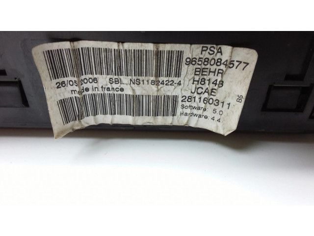 Блок управления климат-контролем 9658084577, 281160311   Citroen C4 I