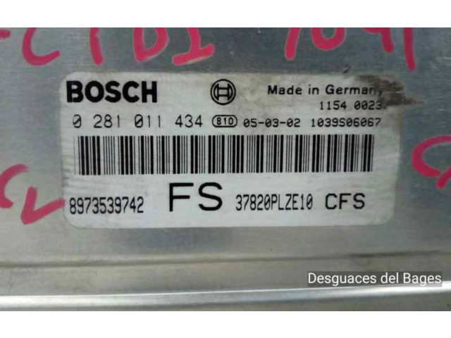 Řídící jednotka 8973539742 Honda Civic