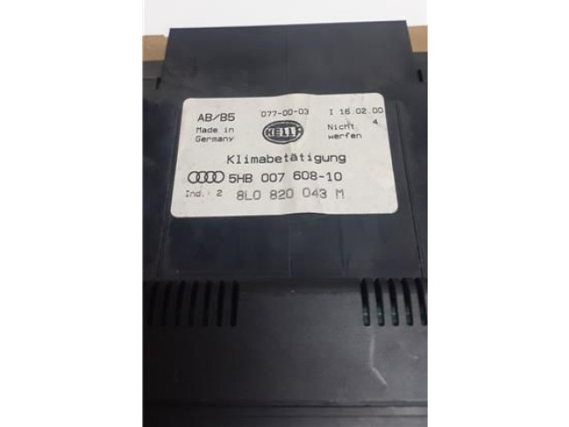 Блок управления климат-контролем 5HB00760810 Audi A3 S3 8L