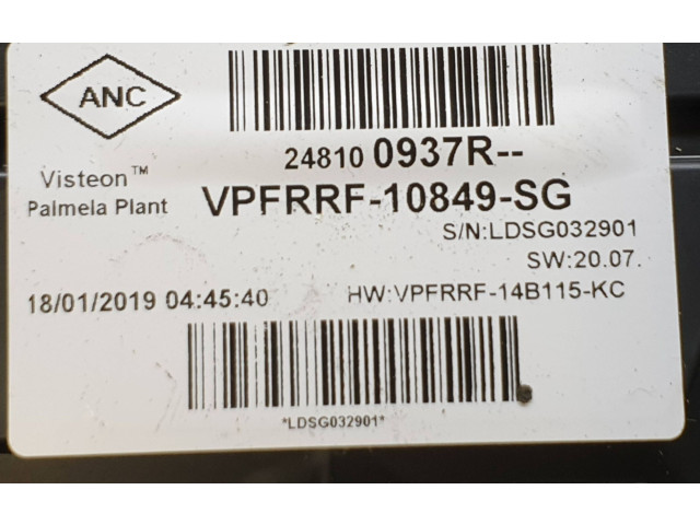 Спидометр (приборный щиток) 248100937R, LDSG032901   Renault Trafic III (X82)