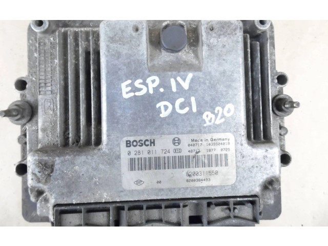 Řídící jednotka 8200311550, 0281011724 Renault Espace IV 2006