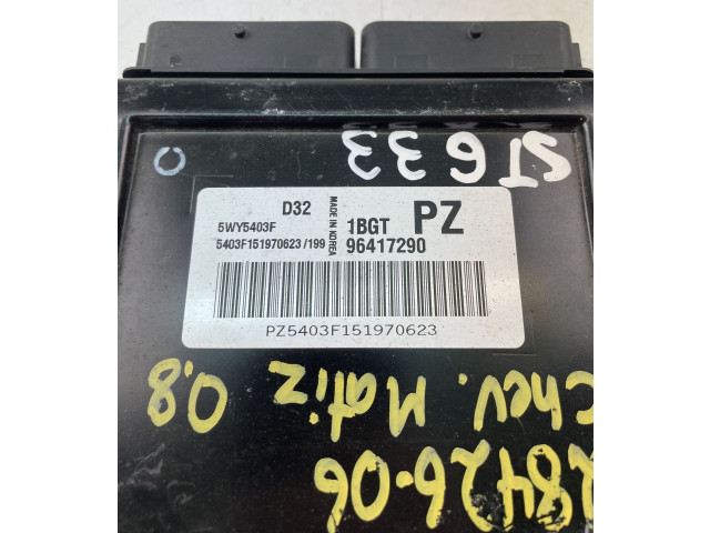 Блок управления двигателем Блок управления 96417290   Chevrolet Matiz