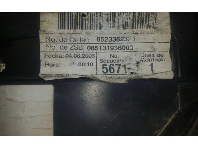 Блок предохранителей  6Q0937550G, 0523362321   Volkswagen Polo IV 9N3    