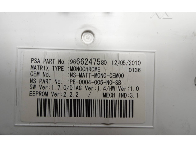 Панель приборов 9666247580, PE0004005N0SB   Peugeot 5008       