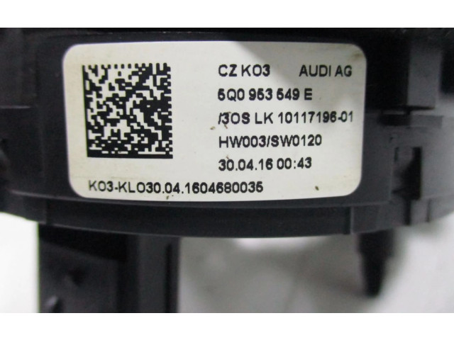 Подрулевой шлейф SRS 5Q0953549E Audi A3 S3 A3 Sportback 8P