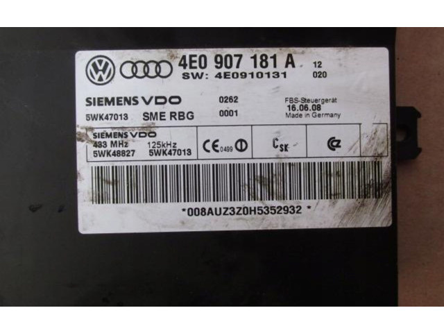 Řídící jednotka    Audi A8 S8 D3 4E 2006