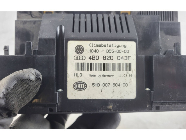 Блок управления климат-контролем D550000, 4B0820043F Audi A6 S6 C5 4B