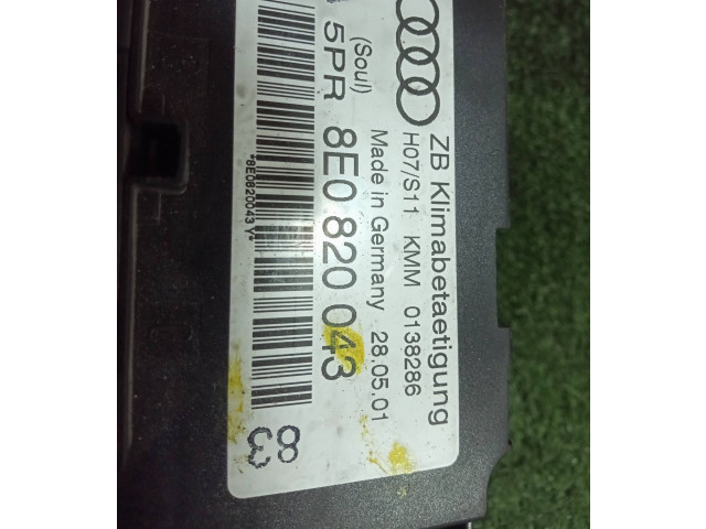 Блок управления климат-контролем 8E0820043   Audi A4 Allroad