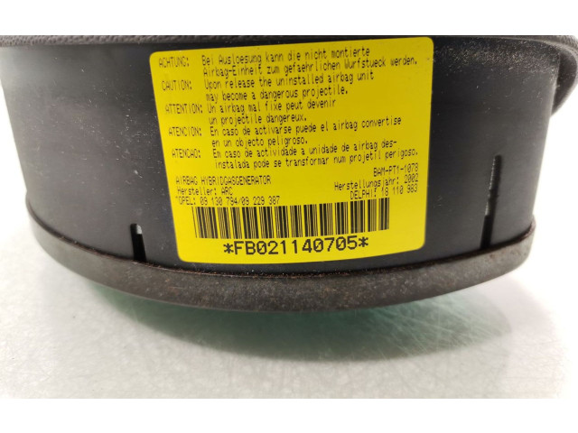 Подушка безопасности водителя 09130794, 09229387 Opel Corsa C